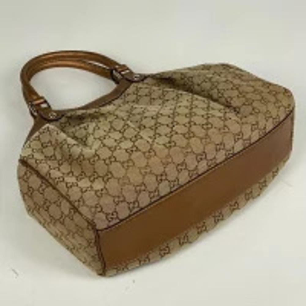 Gucci tote brown GG Sukey canvas bag handbag glittery Brown